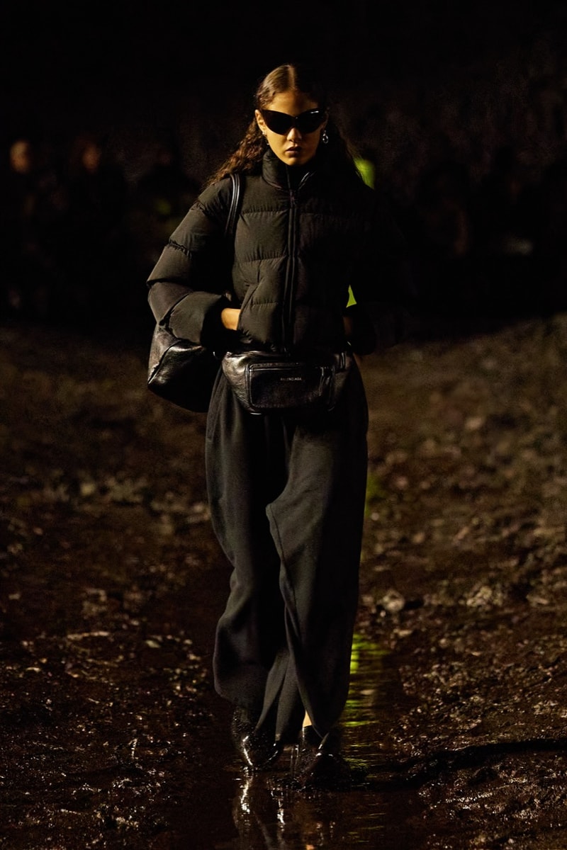 balenciaga fashion week runway paris kanye west bella hadid