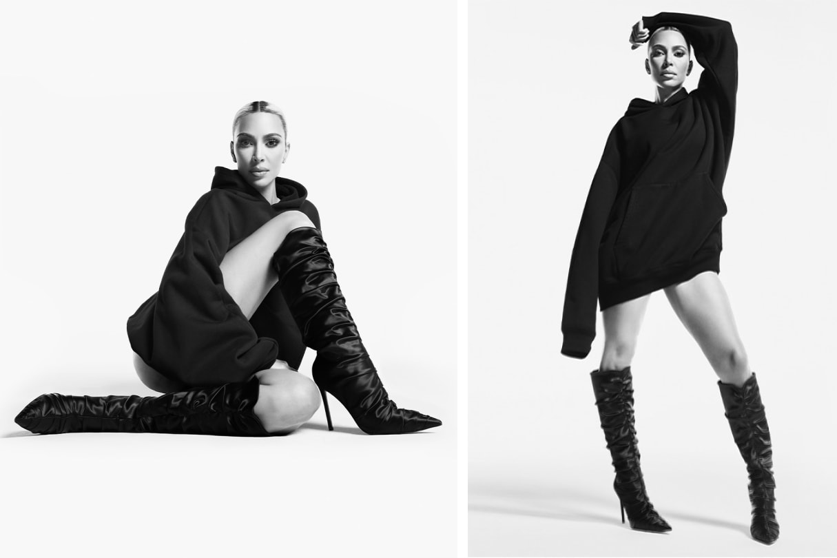 stuart weitzman kim kardashian stand strong campaign fall winter 2022 footwear boots knee high slingback new campaign release mario sorrenti collection brand ambassador 