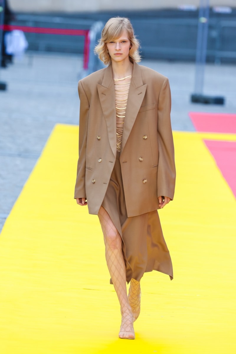 stella mccartney paris fashion week show runway dress