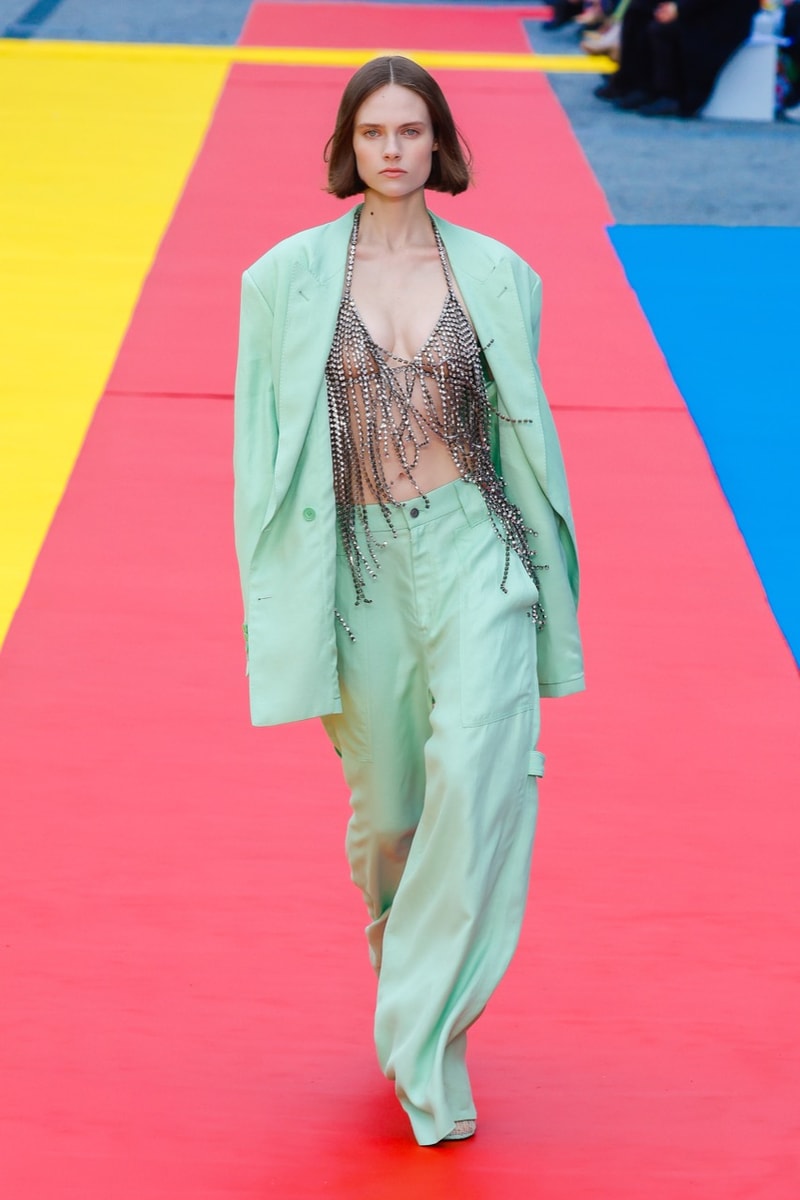 stella mccartney paris fashion week show runway dress