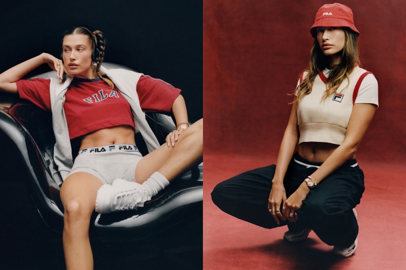 fila hailey bieber vests shorts jumpers tops