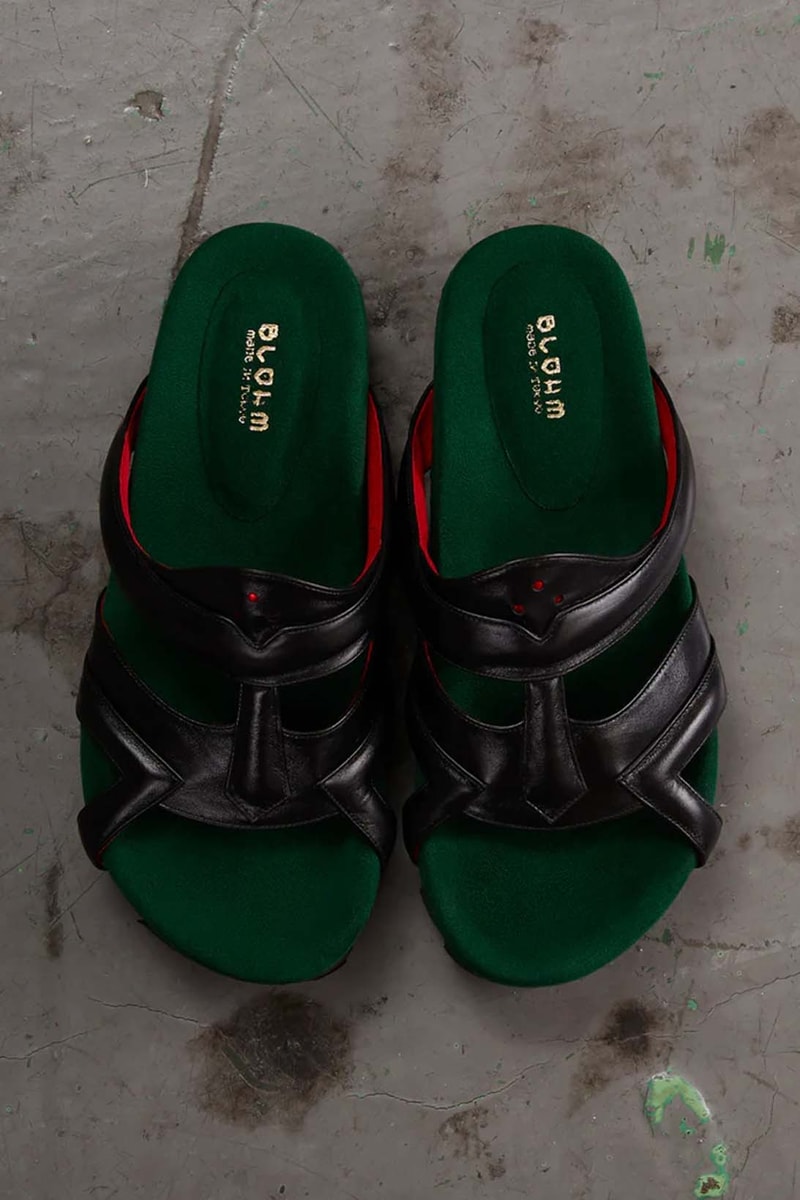 blohm tokyo mf doom green black silver slide sandal release date