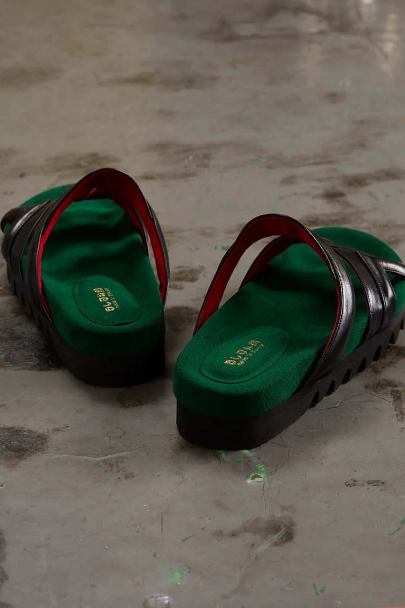 blohm tokyo mf doom green black silver slide sandal release date