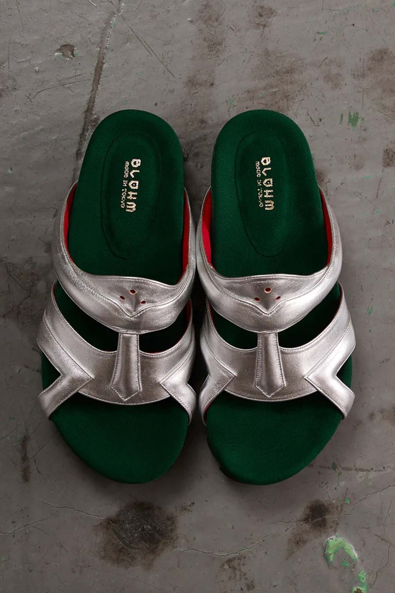 blohm tokyo mf doom green black silver slide sandal release date