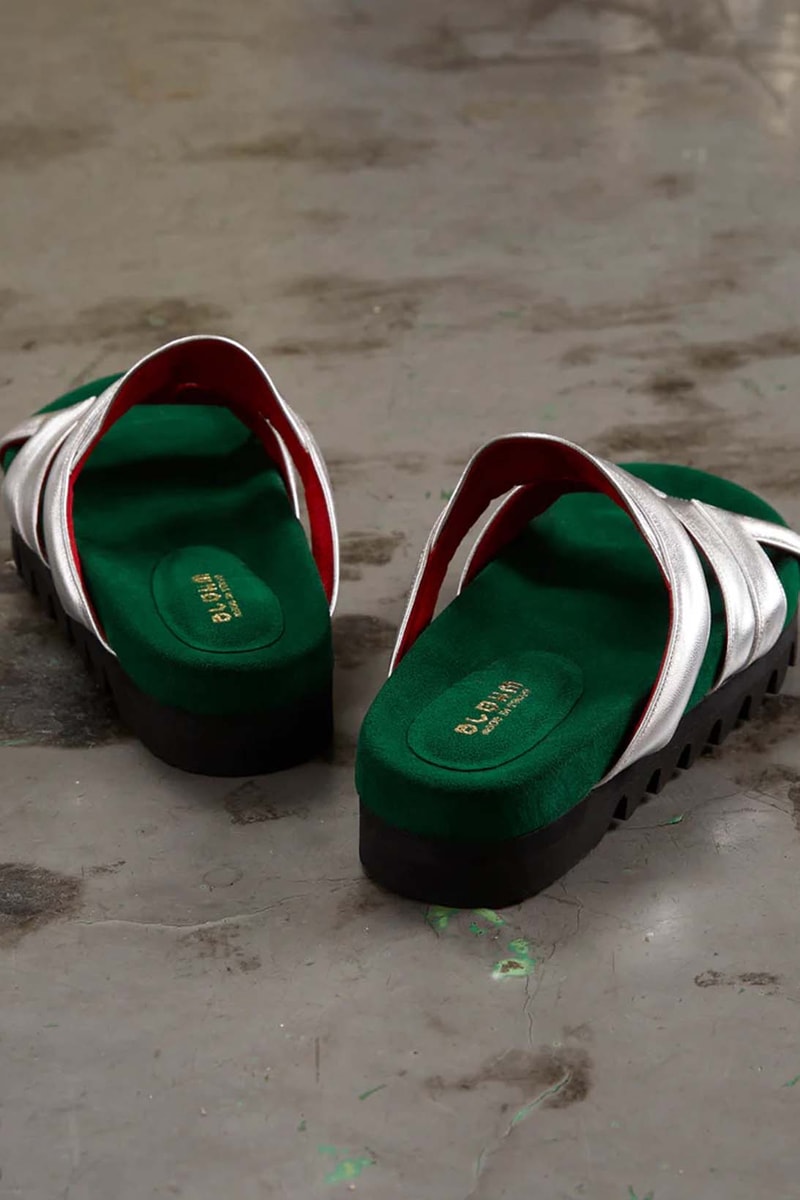 blohm tokyo mf doom green black silver slide sandal release date