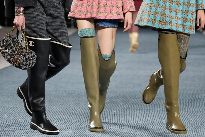 Chanel's Thigh High Rain Boot is the Next "It Girl" Shoe