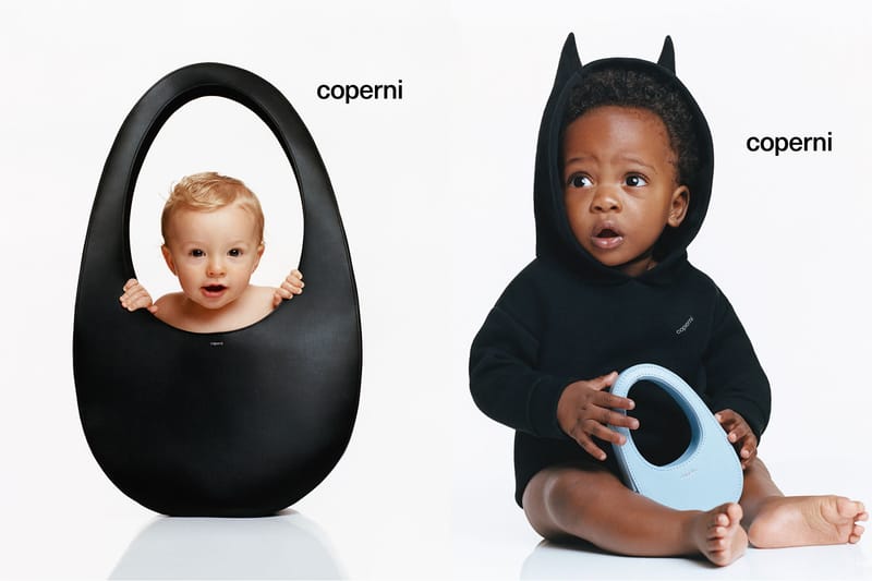 Coperni's FW22 Swipe Bag Campaign Is Modeled by Babies