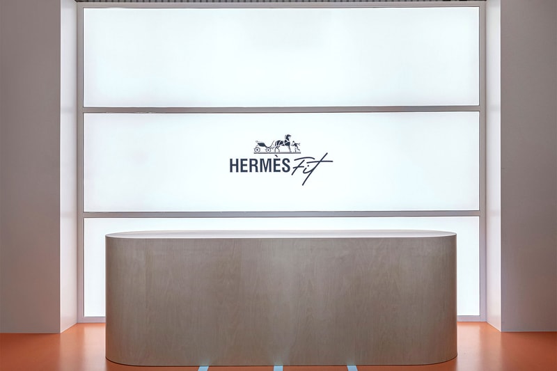 Hermes Fitness Event Pop-Up Hong Kong Boxing Ring Climbing Wall Kettlebells Ping Pong Table Images