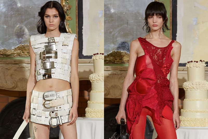 This Designer Created Dresses Out of Vintage Bras and Belts for PFW