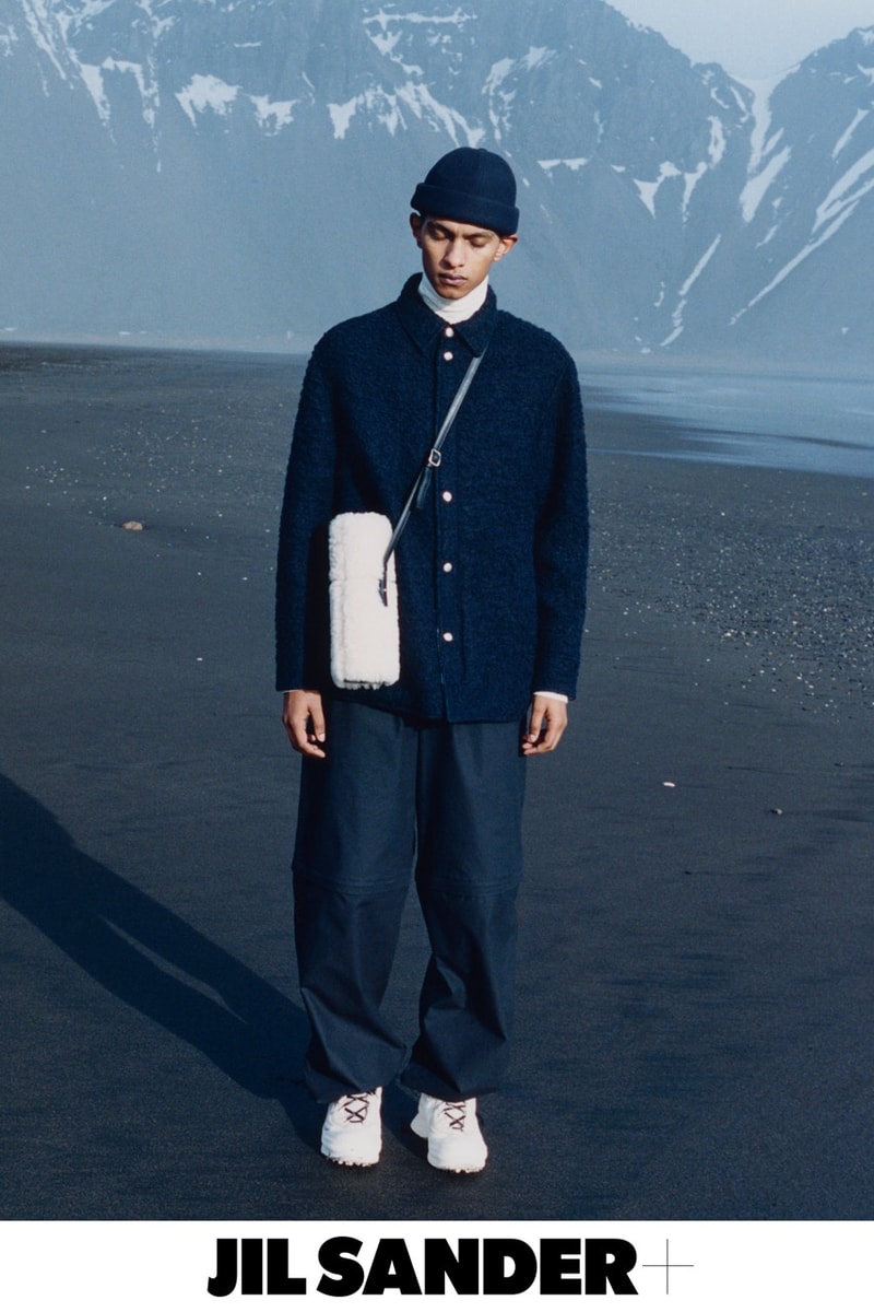 jil sander fall winter campaign iceland jackets down parkas