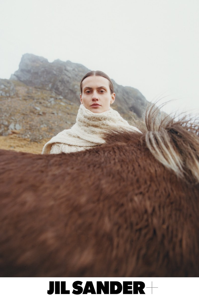 jil sander fall winter campaign iceland jackets down parkas