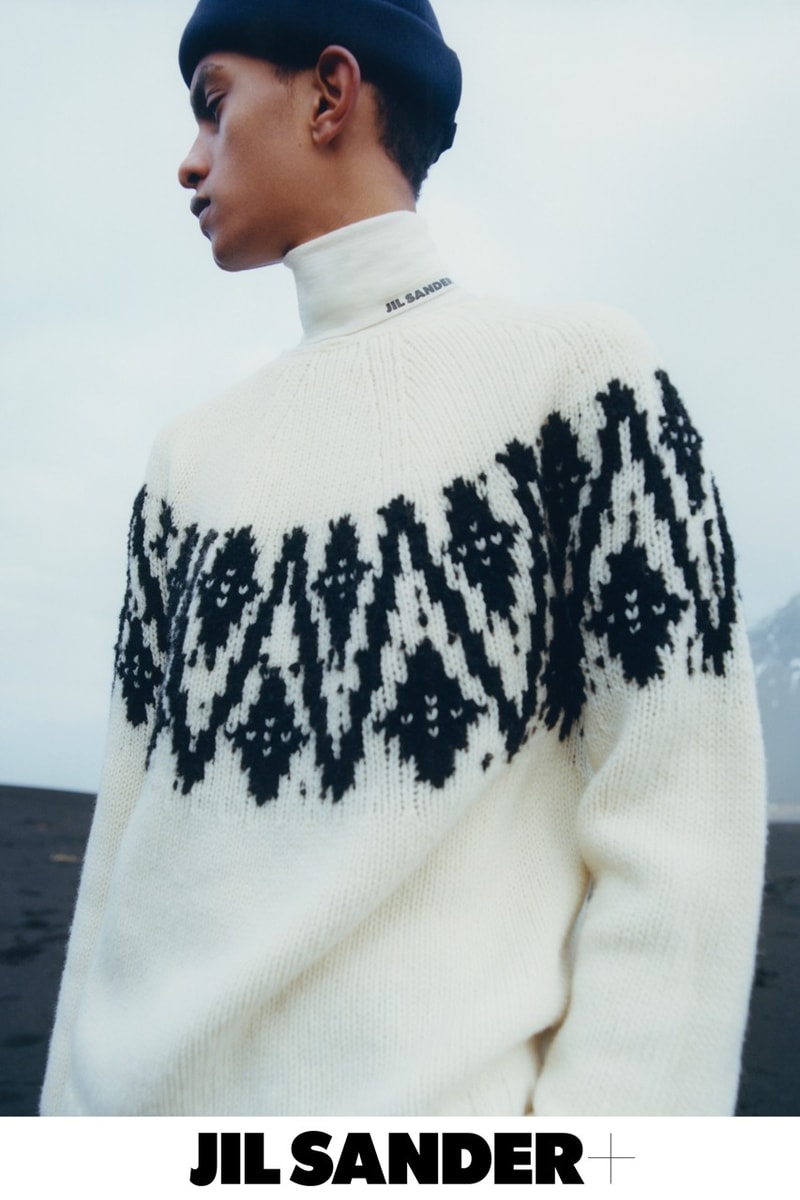 jil sander fall winter campaign iceland jackets down parkas