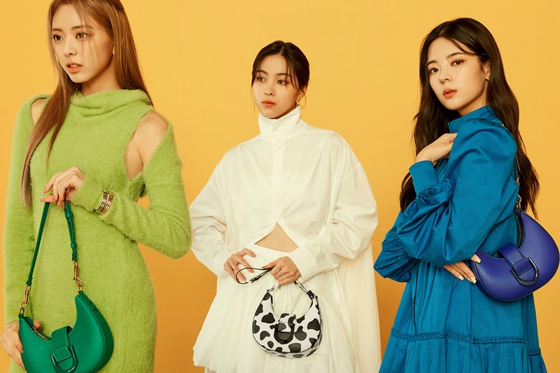 itzy k pop girl group charles keith collaboration bags shoes loafers