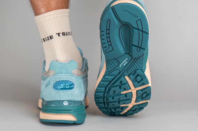Joe Freshgoods New Balance 993 Performance Art Collaboration Arctic Blue On-Foot Images Release Info