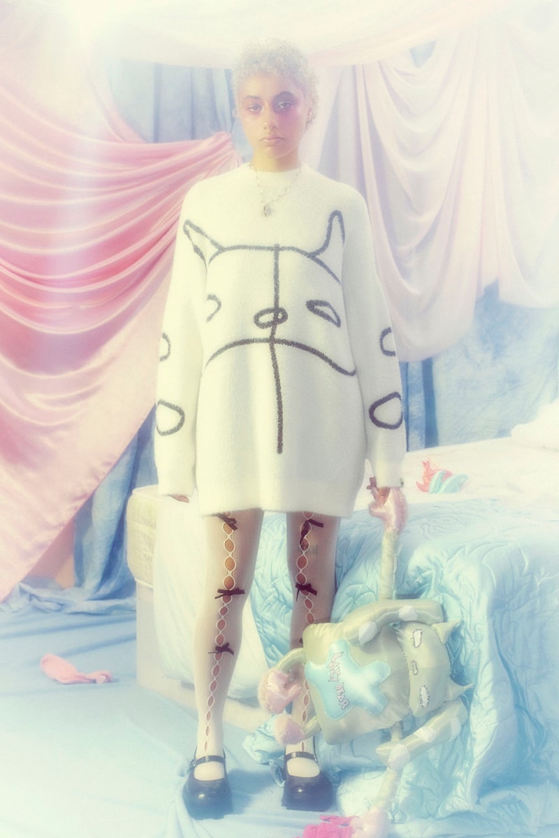 lazy oaf daddybears collaboration dresses coats outerwear tights bags accessories