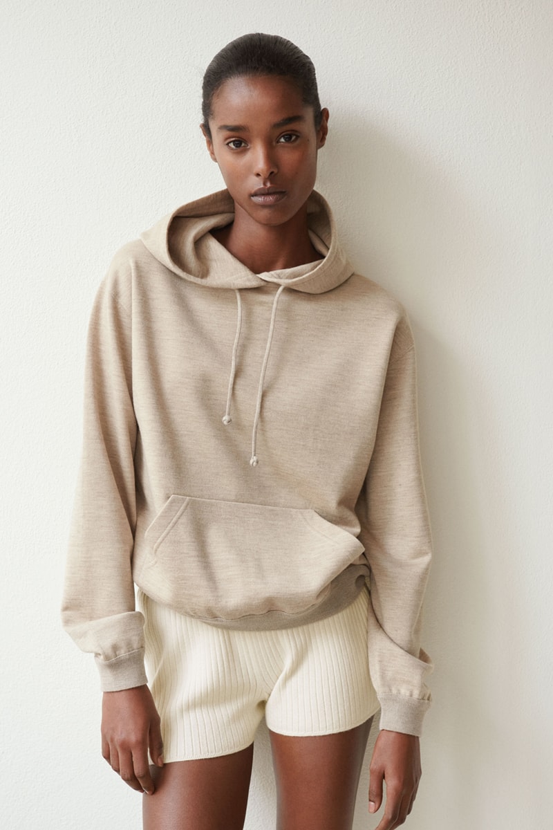 loro piana cashmere silk knitwear turtleneck slip dress slippers home Italy fall winter 2022
