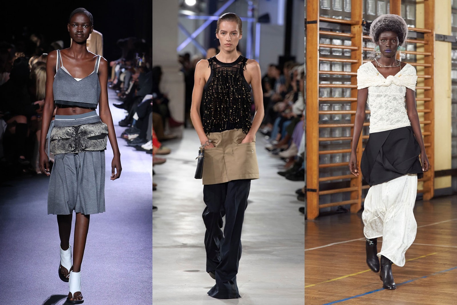 Paris fashion week trends spring summer miu miu low rise condom boter