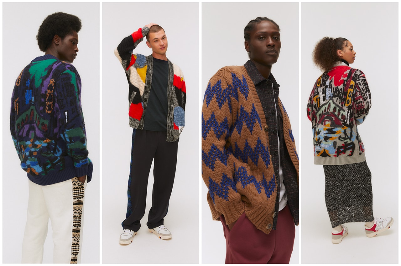 missoni cardigan fashion streetwear luxury wool blend heritage button zig-zag patchwork collection range fw22 fall winter lookbook campaign hypebae