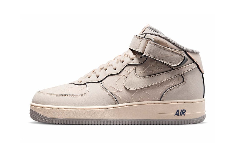 Nike Air Force 1 Mid Pearl White Tear Away Tan Blue Gray Release Date DZ5367-219