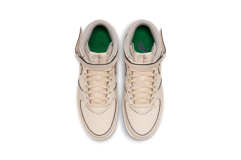 Nike Air Force 1 Mid Pearl White Tear Away Tan Blue Gray Release Date DZ5367-219