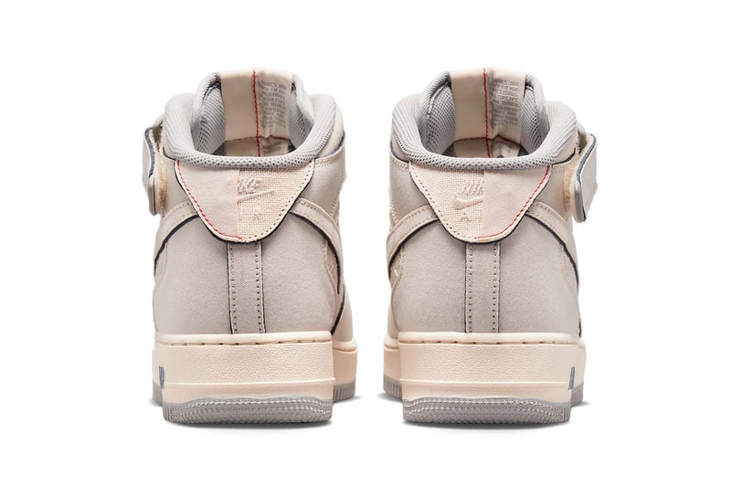 Nike Air Force 1 Mid Pearl White Tear Away Tan Blue Gray Release Date DZ5367-219
