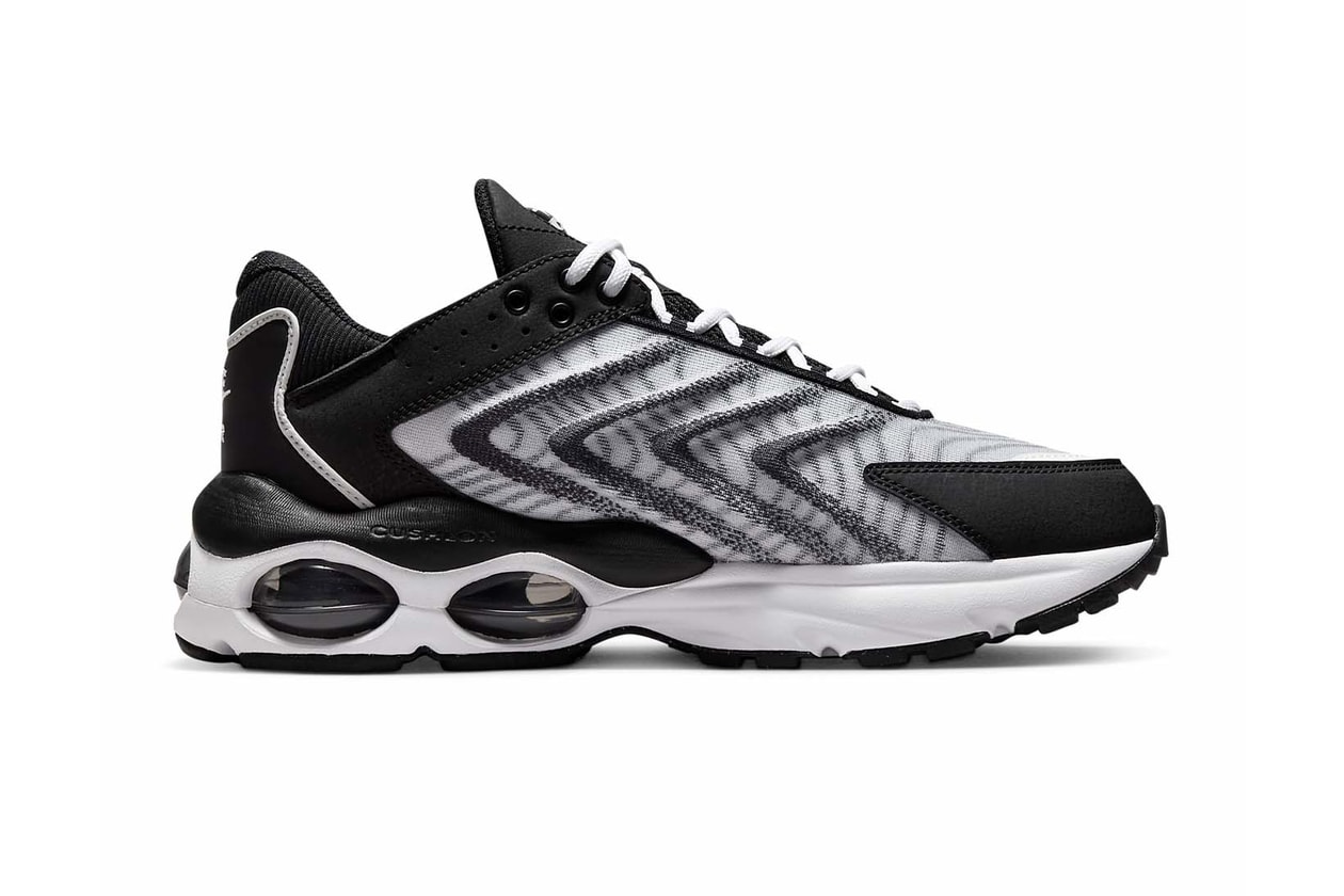 Nike Air Max TN Black White Racer Blue Speed Yellow Move to Zero Sustainability DQ3984-100 DQ3984-001 Release Date