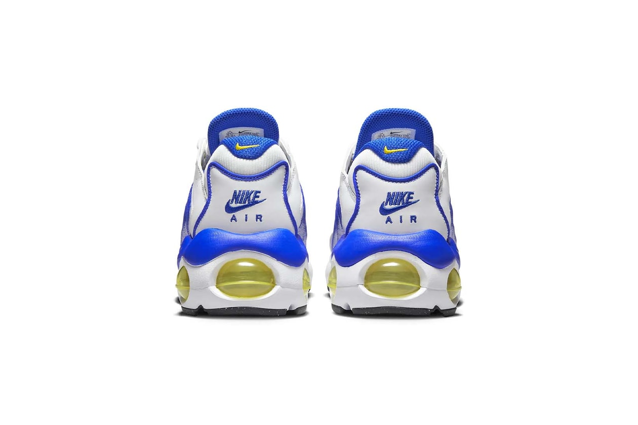 Nike Air Max TN Black White Racer Blue Speed Yellow Move to Zero Sustainability DQ3984-100 DQ3984-001 Release Date