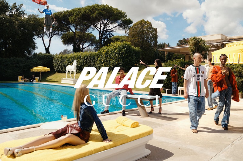 palace gucci collab release info jackets skirts womenswear hats bags