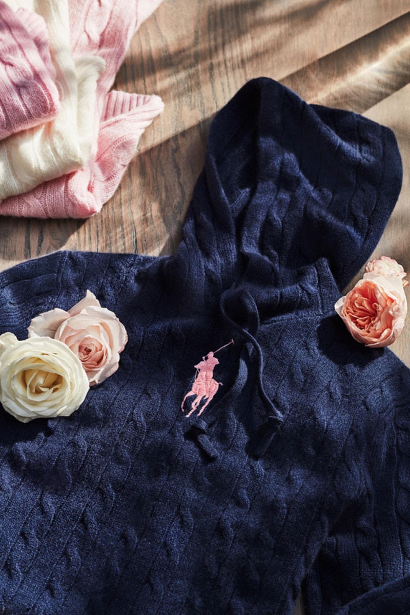 polo ralph lauren pink pony campaign collection breast cancer awareness month october 2022 