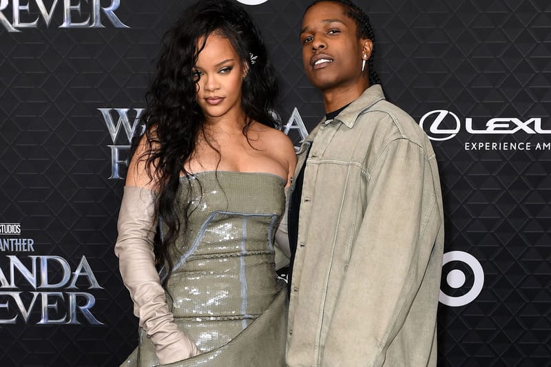 Rihanna and A$AP Rocky Are Twinning at the Premiere of 'Black Panther: Wakanda Forever'