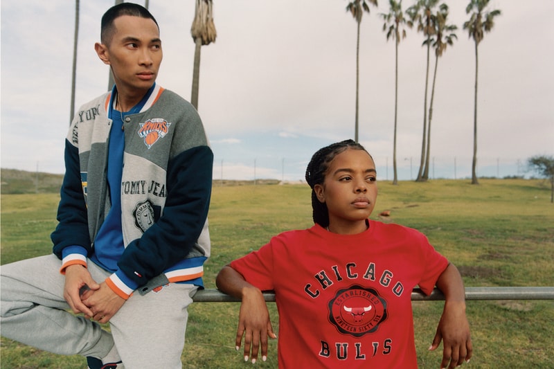 tommy hilfiger nba capsule collection varsity jackets t shirts sweatshirts