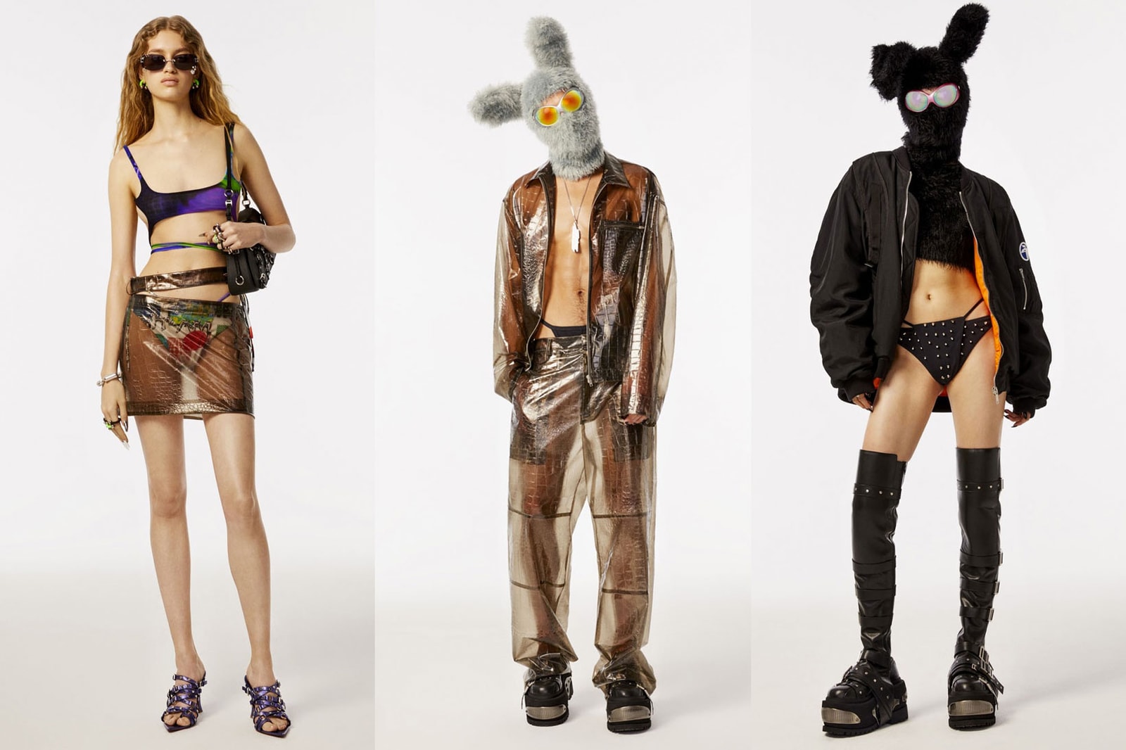 Underwear as a daywear fashion trend spring/summer 2023 Kylie Jenner Bella Hadid Julia Fox