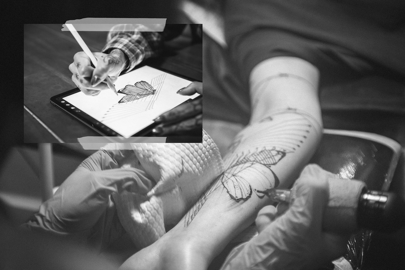 tattoo artist yeeki lo hong kong geometric line work black and grey private studio interview