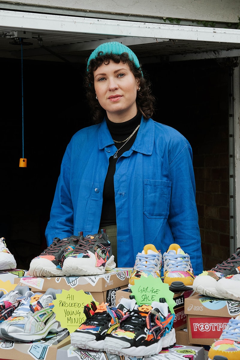 helen kirkum asics footpatrol collaboration garage sale 