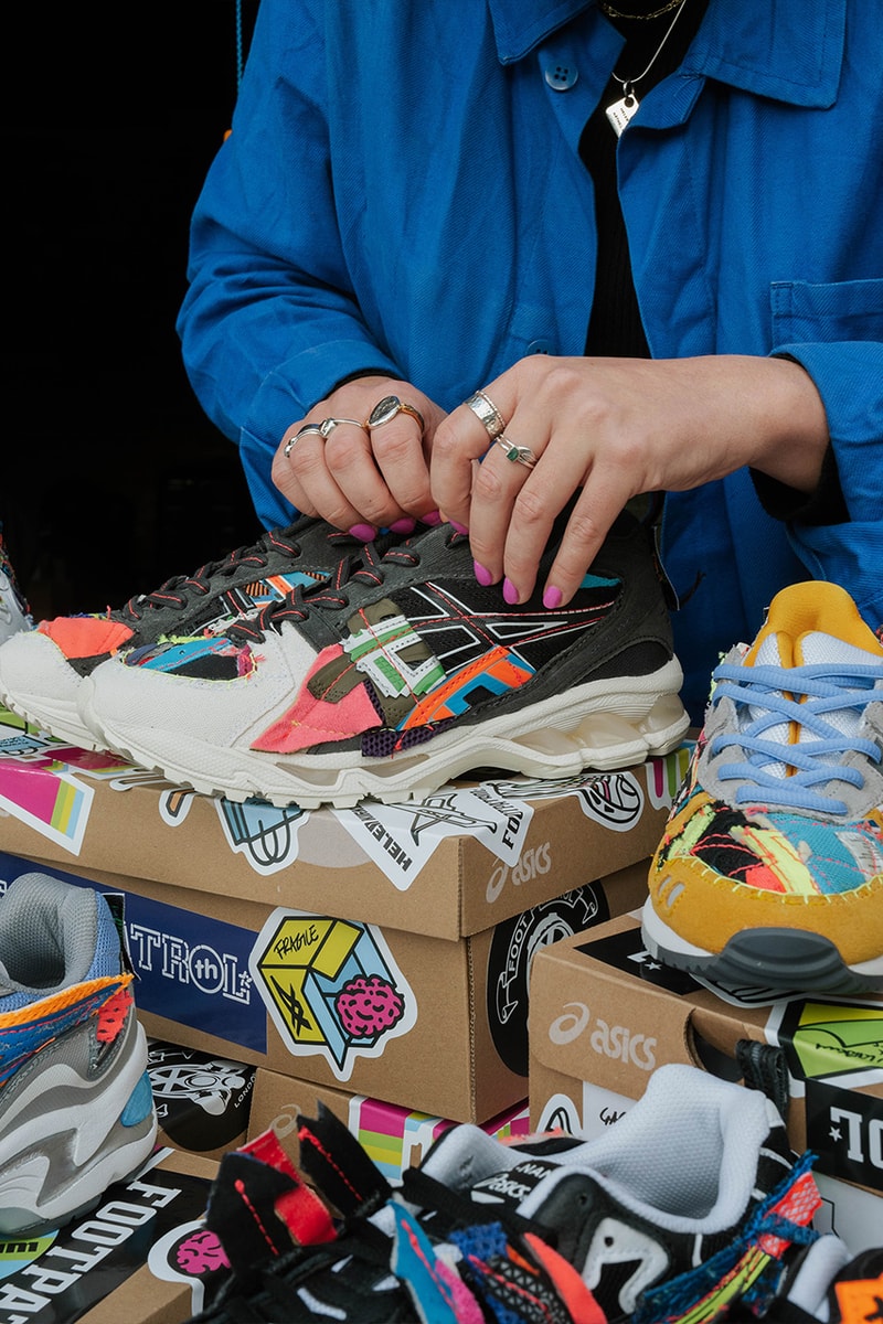 helen kirkum asics footpatrol collaboration garage sale 