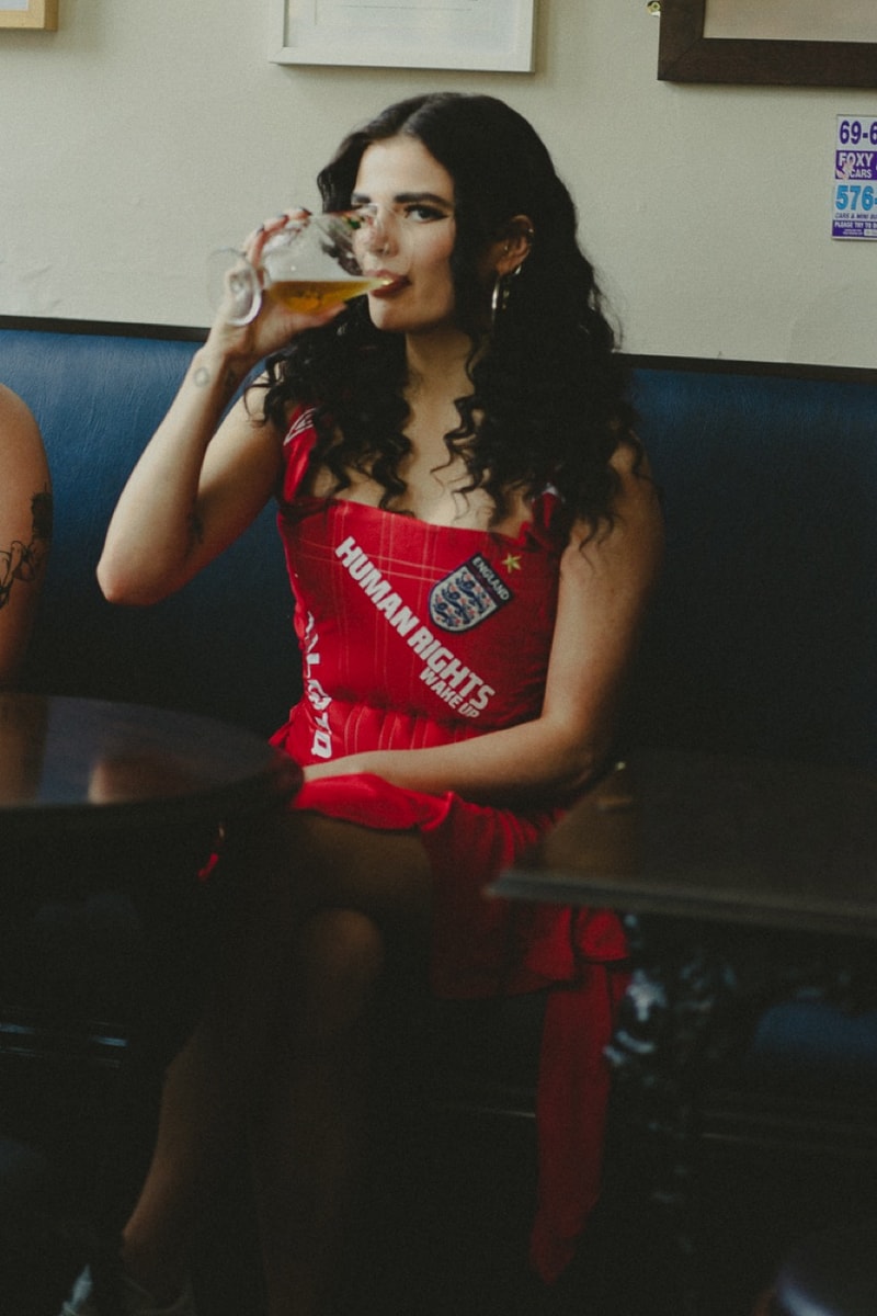hattie crowther uk designer corsets football world cup 