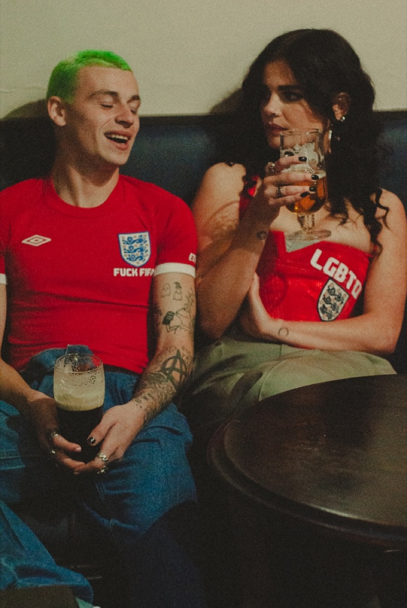 hattie crowther uk designer corsets football world cup 