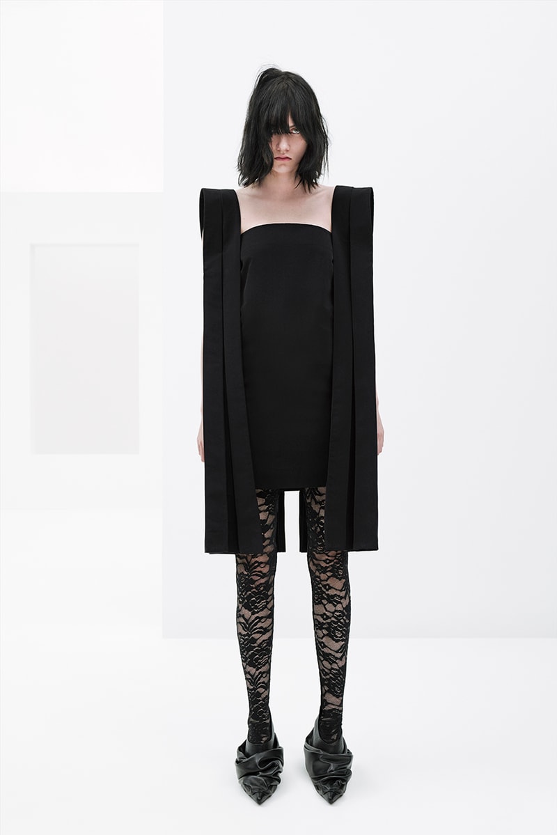 we11done spring summer rough strokes collection dresses jackets blazers PVC skirts lace bodysuits 
