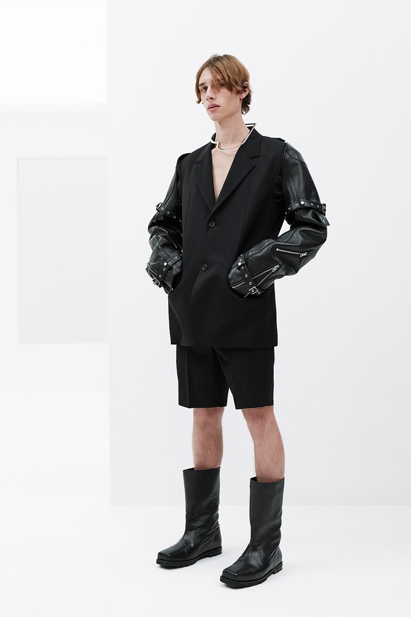 we11done spring summer rough strokes collection dresses jackets blazers PVC skirts lace bodysuits 
