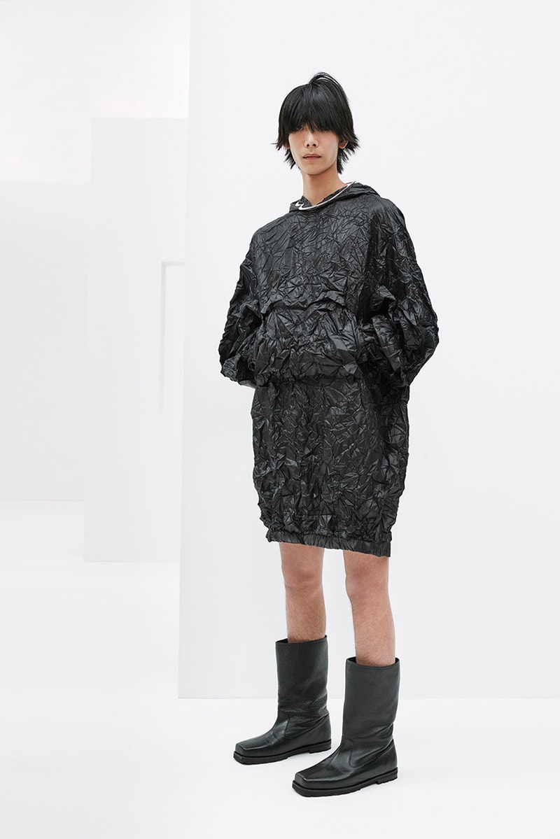 we11done spring summer rough strokes collection dresses jackets blazers PVC skirts lace bodysuits 