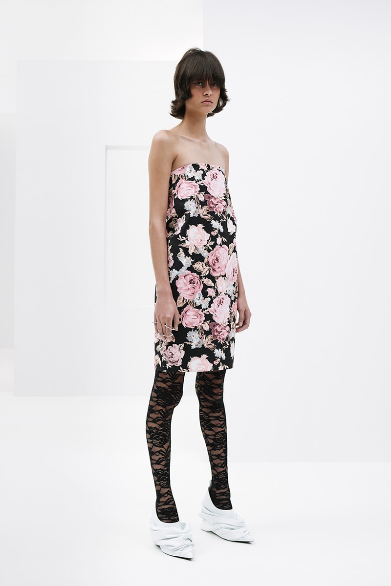 we11done spring summer rough strokes collection dresses jackets blazers PVC skirts lace bodysuits 