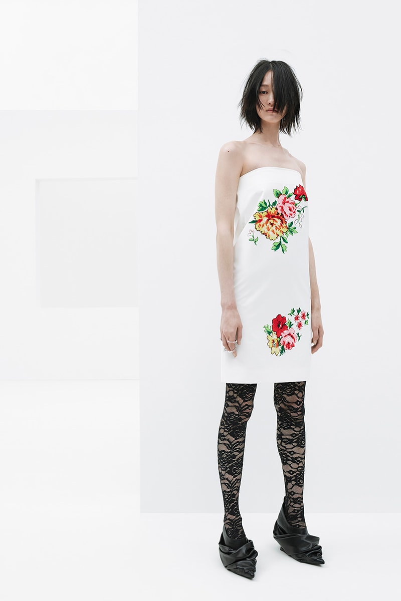 we11done spring summer rough strokes collection dresses jackets blazers PVC skirts lace bodysuits 
