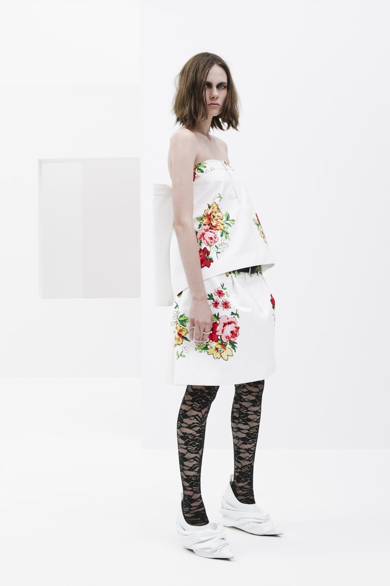 we11done spring summer rough strokes collection dresses jackets blazers PVC skirts lace bodysuits 