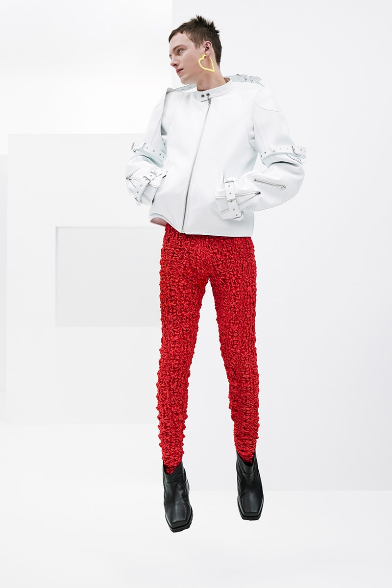 we11done spring summer rough strokes collection dresses jackets blazers PVC skirts lace bodysuits 