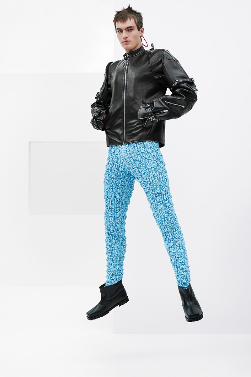 we11done spring summer rough strokes collection dresses jackets blazers PVC skirts lace bodysuits 