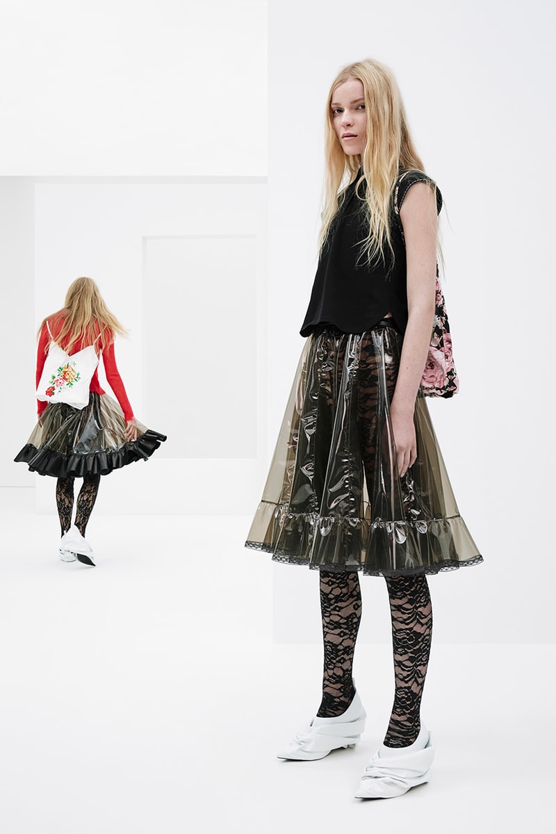 we11done spring summer rough strokes collection dresses jackets blazers PVC skirts lace bodysuits 