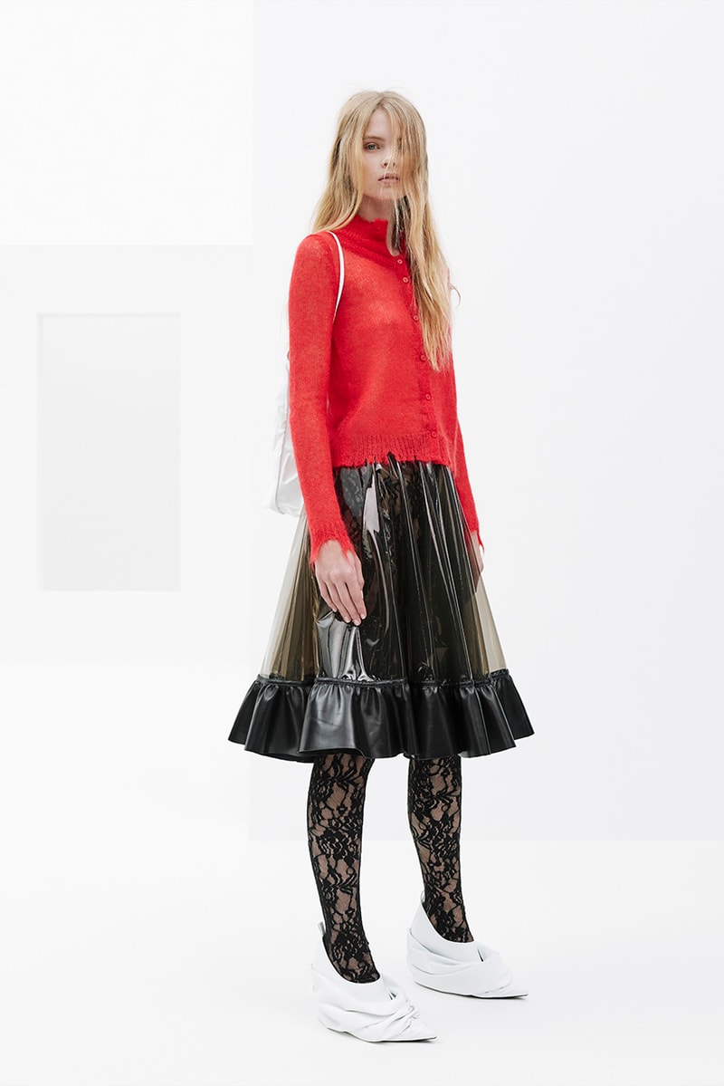 we11done spring summer rough strokes collection dresses jackets blazers PVC skirts lace bodysuits 