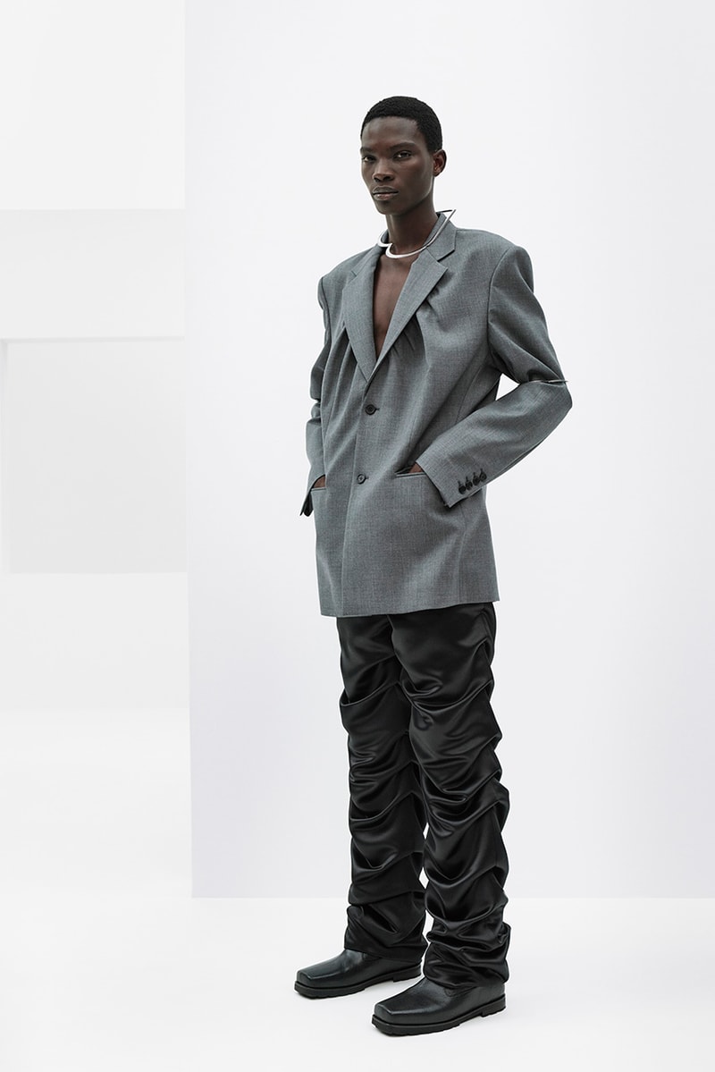 we11done spring summer rough strokes collection dresses jackets blazers PVC skirts lace bodysuits 
