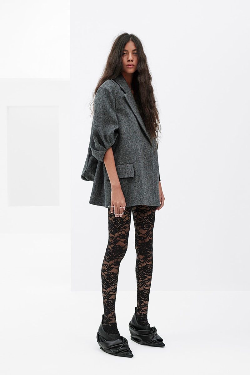 we11done spring summer rough strokes collection dresses jackets blazers PVC skirts lace bodysuits 