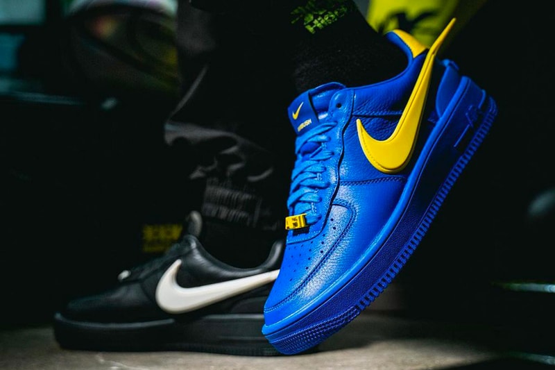 AMBUSH Yoon Ahn Nike Air Force 1 Black White Blue Yellow On Foot Price Release Date dv3464-002 dv3464-001